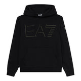Emporio Armani Felpa Chiusa con Cappuccio tinta unita con Logo Nero per Bambino 7B000198 NERO EMPORIO ARMANI 
