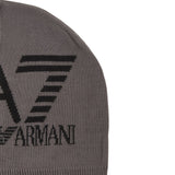 Emporio Armani Cappello tinta unita con Logo Grigio per Bambino 7X000006 GRIGIO EMPORIO ARMANI 