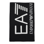 Emporio Armani Sciarpa tinta unita con Logo In Contrasto Blu per Bambino 7X000007 BLU EMPORIO ARMANI 