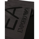 Emporio Armani Sciarpa tinta unita con Logo In Contrasto Grigio per Bambino 7X000007 GRIGIO EMPORIO ARMANI 