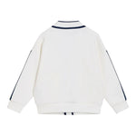 Emporio Armani Cardigan tinta unita con Logo Panna per Bambina EB000147 PANNA EMPORIO ARMANI 