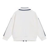 Emporio Armani Cardigan tinta unita con Logo Panna per Bambina EB000147 PANNA EMPORIO ARMANI 