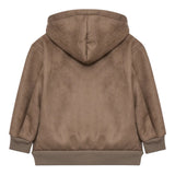 Emporio Armani Giubbino tinta unita con Zip E Cappuccio Cammello per Bambino EB000508 CAMMELLO EMPORIO ARMANI 