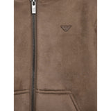 Emporio Armani Giubbino tinta unita con Zip E Cappuccio Cammello per Bambino EB000508 CAMMELLO EMPORIO ARMANI 