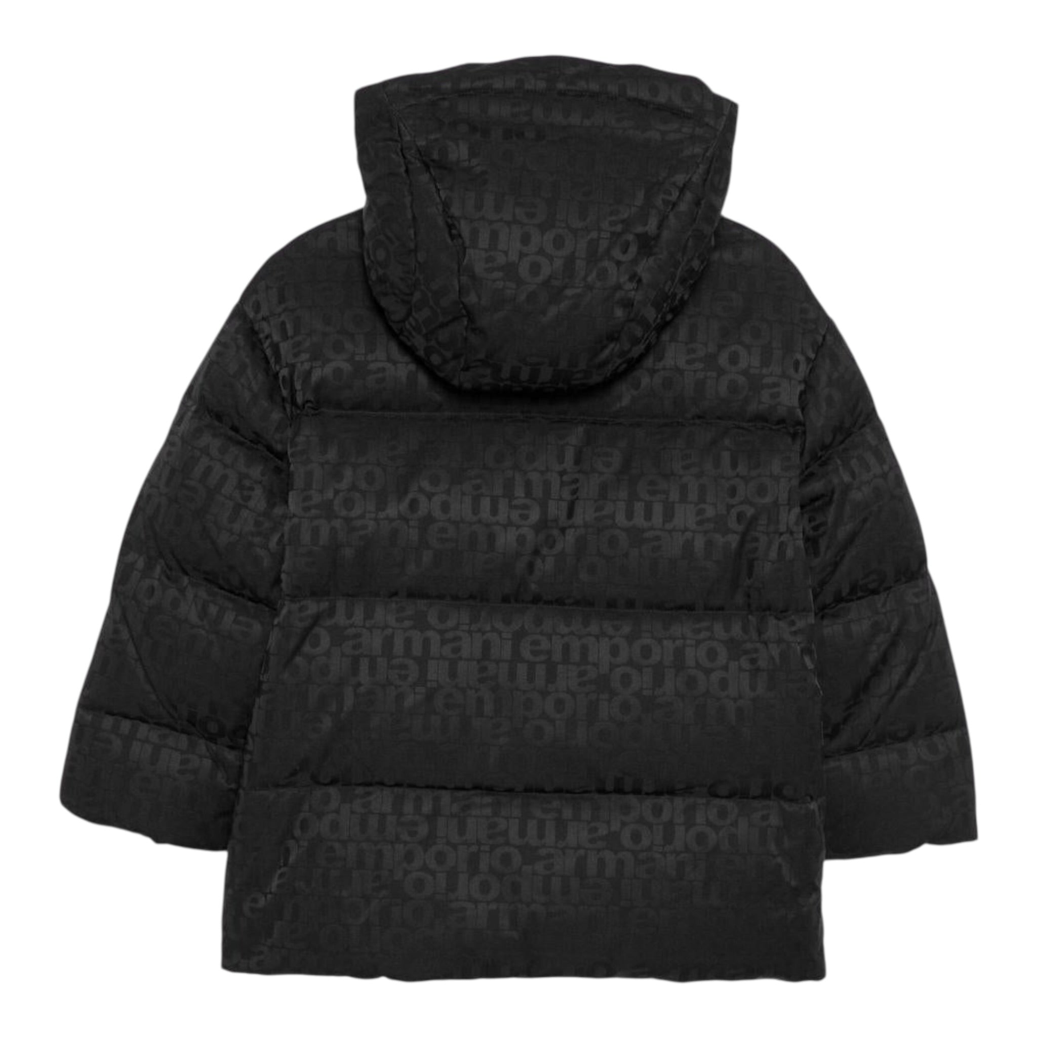 Emporio Armani Giubbino tinta unita con Zip E Cappuccio Nero per Bambino EB000514 NERO EMPORIO ARMANI 