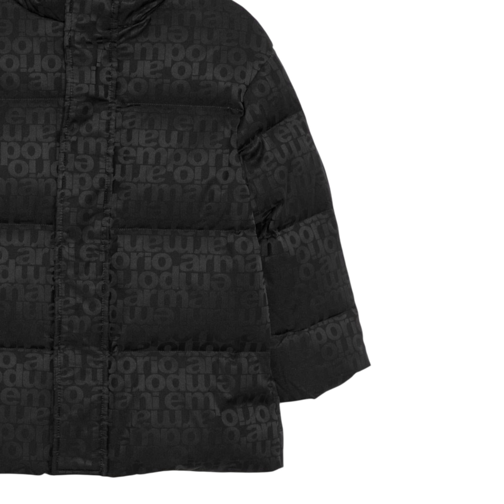 Emporio Armani Giubbino tinta unita con Zip E Cappuccio Nero per Bambino EB000514 NERO EMPORIO ARMANI 