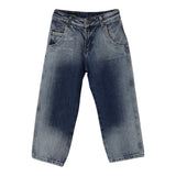 Emporio Armani Jeans tinta unita con Girovita Regolabile Blu per Bambino EB000527 BLU EMPORIO ARMANI 
