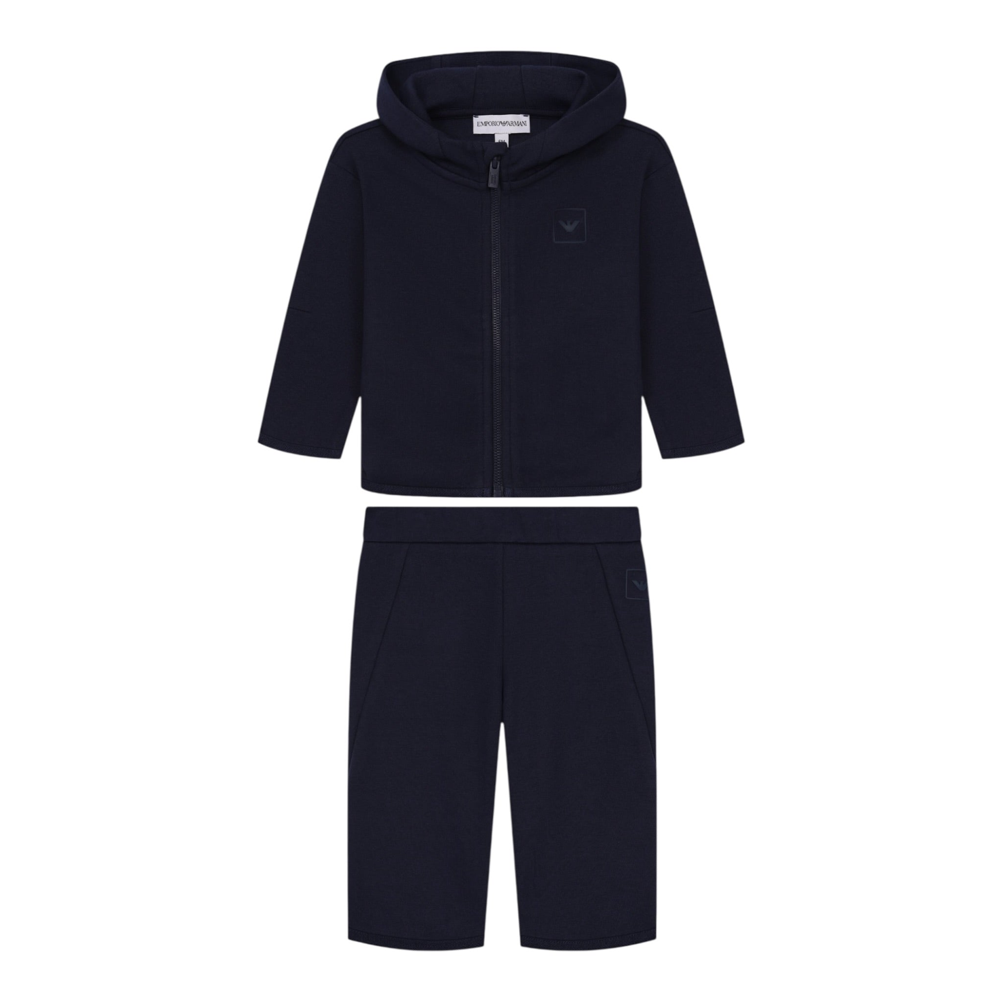 Emporio Armani Completo Tuta 2Pz Felpa-Pantalone Blu per Neonato EB000815 BLU EMPORIO ARMANI 