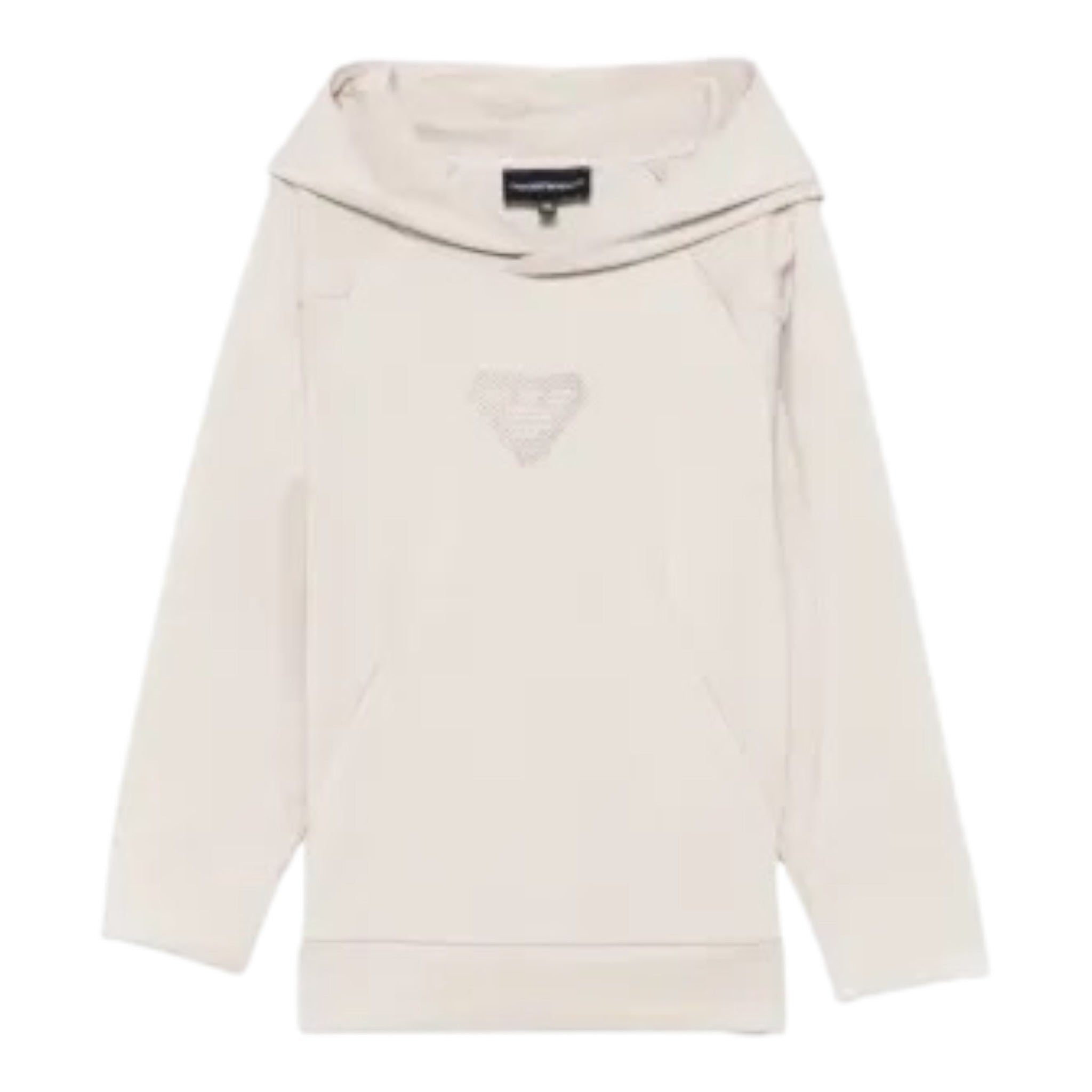 Emporio Armani Felpa Chiusa con Cappuccio tinta unita Beige per Bambino EB000835 BEIGE EMPORIO ARMANI 