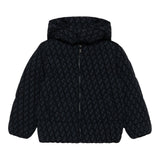Emporio Armani Giubbino tinta unita con Zip E Cappuccio Nero per Bambino EB00495 NERO EMPORIO ARMANI 