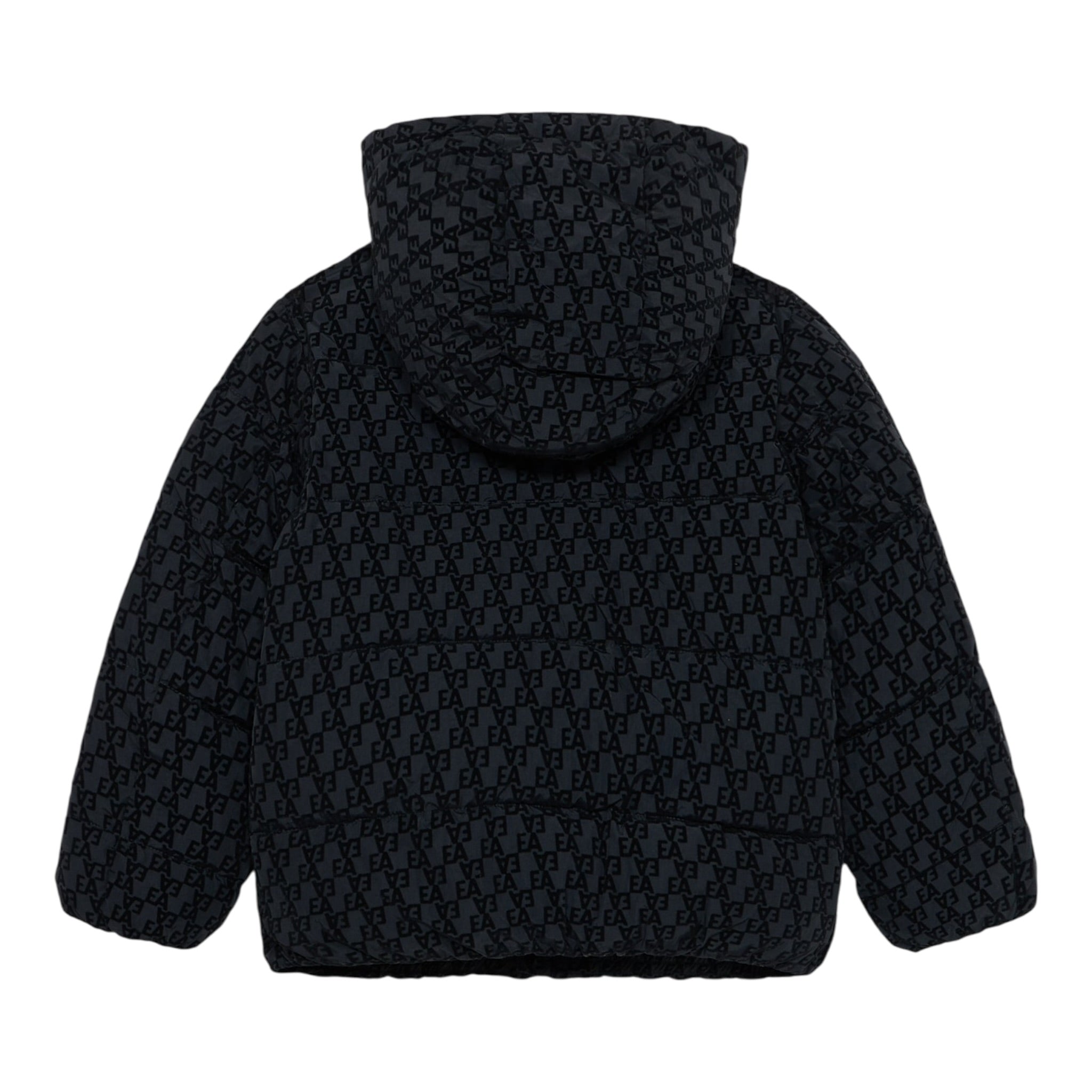 Emporio Armani Giubbino tinta unita con Zip E Cappuccio Nero per Bambino EB00495 NERO EMPORIO ARMANI 