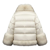 Ermanno Scervino Giubbino tinta unita con Zip E Cappuccio Beige per Bambina SFGB040 BEIGE ERMANNO SCERVINO 