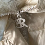 Ermanno Scervino Giubbino tinta unita con Zip E Cappuccio Beige per Bambina SFGB040 BEIGE ERMANNO SCERVINO 