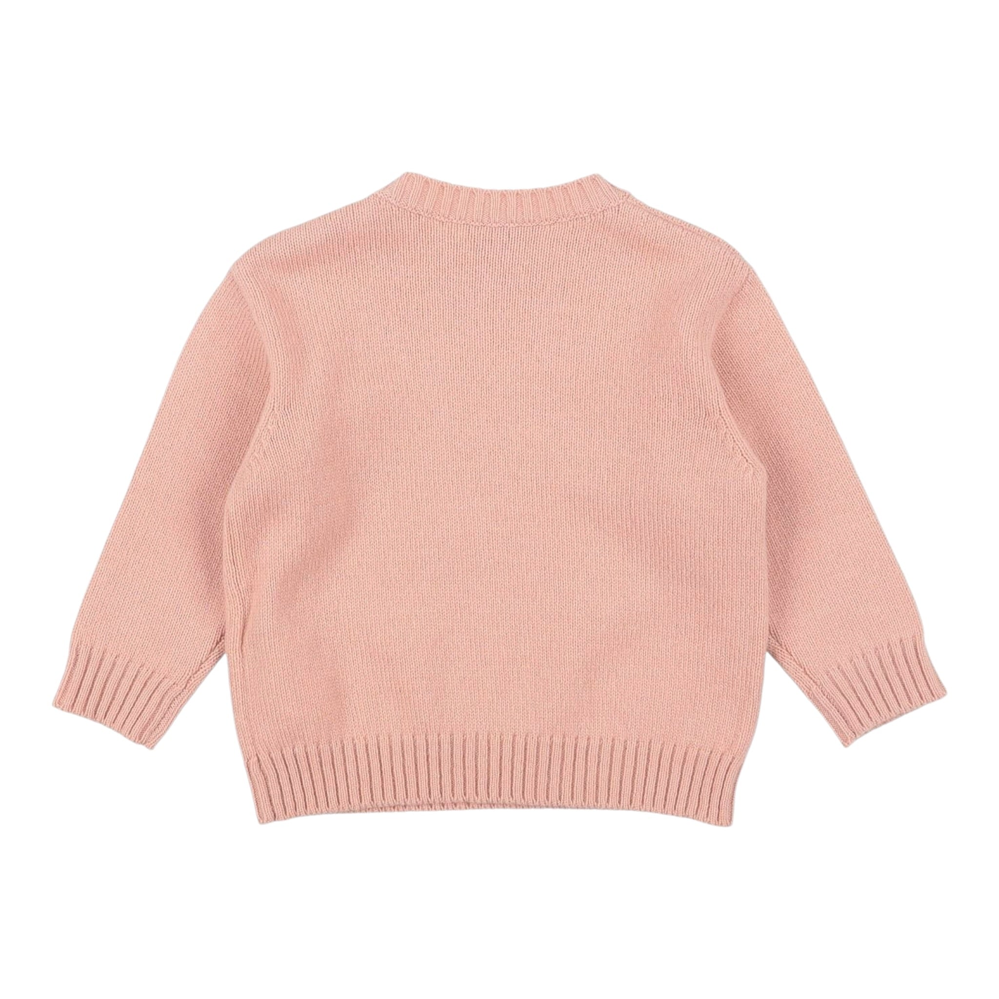 Etro Maglia Girocollo tinta unita con Ricamo Rosa per Neonata GV9000 ROSA ETRO 