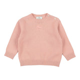 Etro Maglia Girocollo tinta unita con Ricamo Rosa per Neonata GV9000 ROSA ETRO 