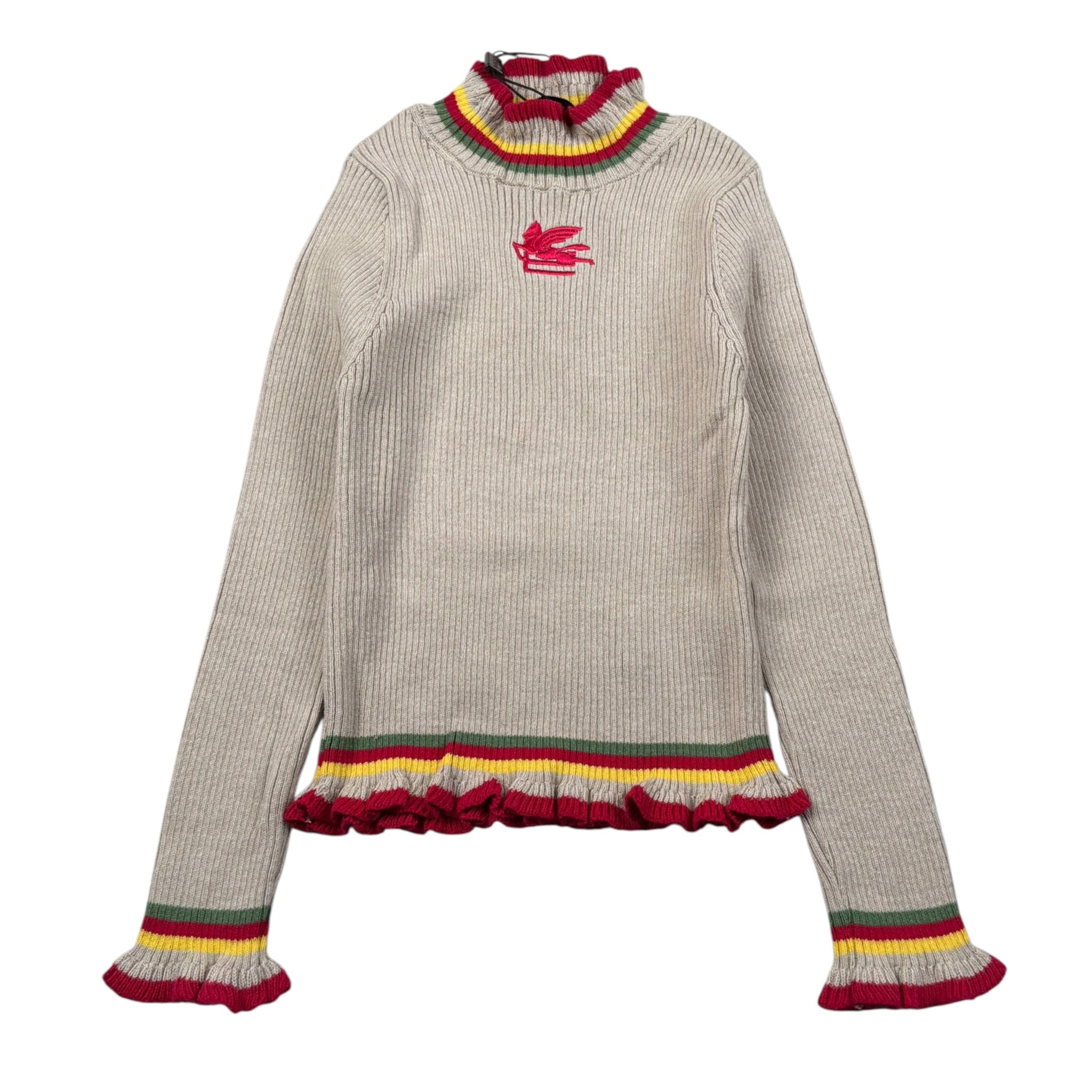 Etro Maglia Collo Alto tinta unita Beige per Bambina GV9A30 BEIGE ETRO 