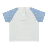 Etro T-Shirt tinta unita con Maniche In Contrasto Bianco per Neonato GW8561 BIANCO ETRO 