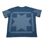 Etro T-Shirt Girocollo tinta unita con Stampa Blu per Bambino GW8P11 BLU ETRO 