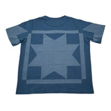 Etro T-Shirt Girocollo tinta unita con Stampa Blu per Bambino GW8P11 BLU ETRO 