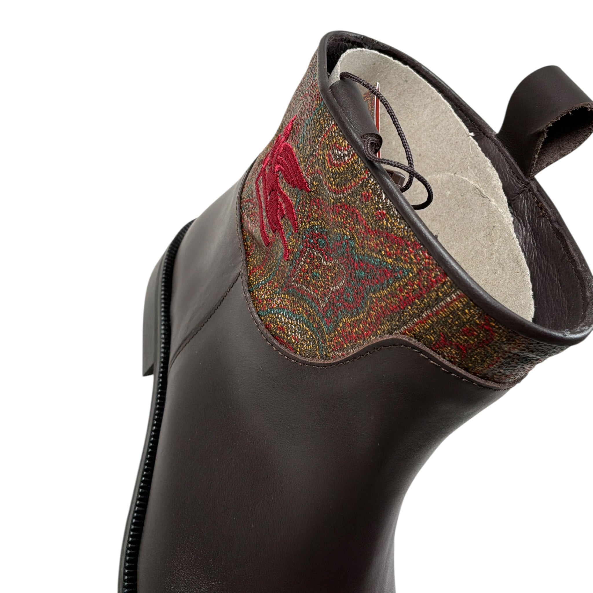 Etro Stivale Basso tinta unita con Fantasia Marrone per Bambina GX0A36 MARRONE ETRO 
