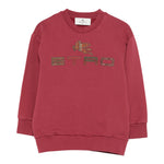 Etro Felpa Chiusa Girocollo tinta unita con Logo Bordeaux per Bambina GX4P20 BORDEAUX ETRO 