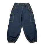 Etro Jeans tinta unita con Girovita Regolabile Blu per Bambina GX6Q80 BLU ETRO 