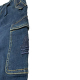 Etro Jeans tinta unita con Girovita Regolabile Blu per Bambina GX6Q80 BLU ETRO 