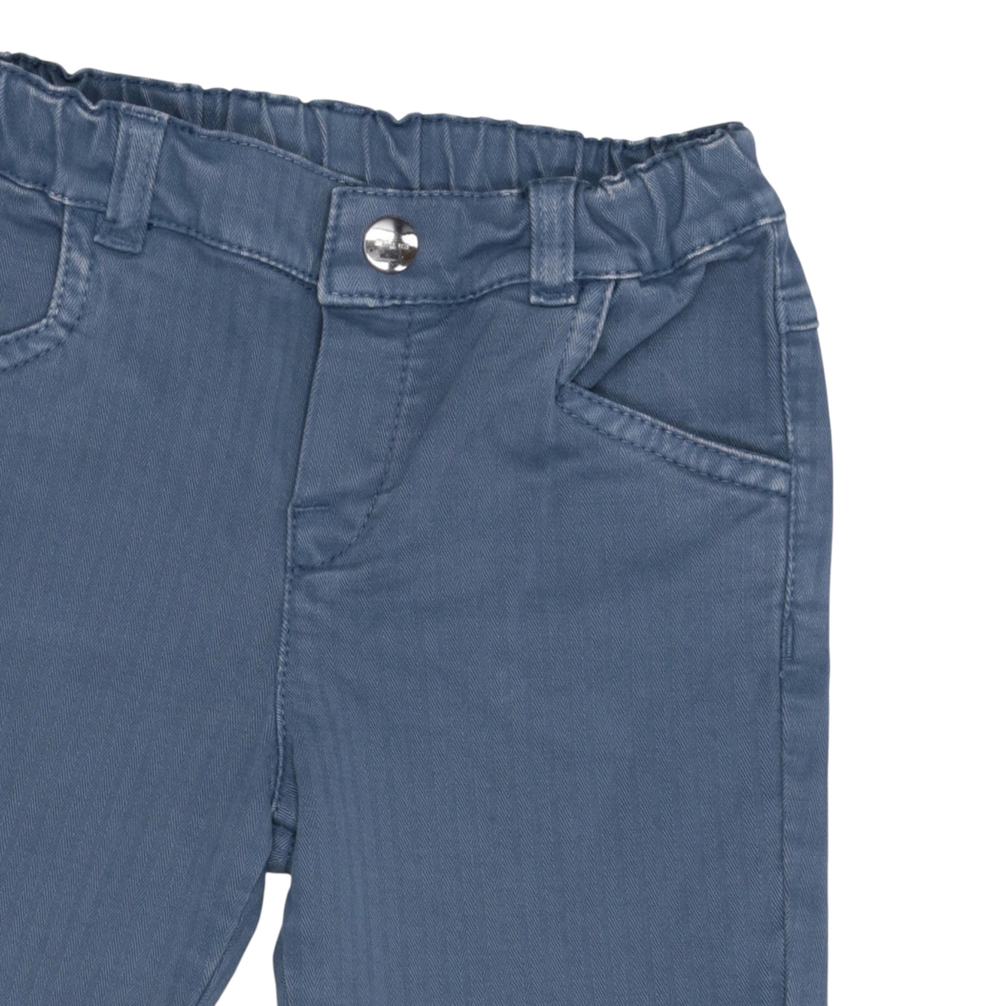 Etro Pantalone Tinta Unit con Elastico In Vita Blu per Neonato V6500G BLU ETRO 