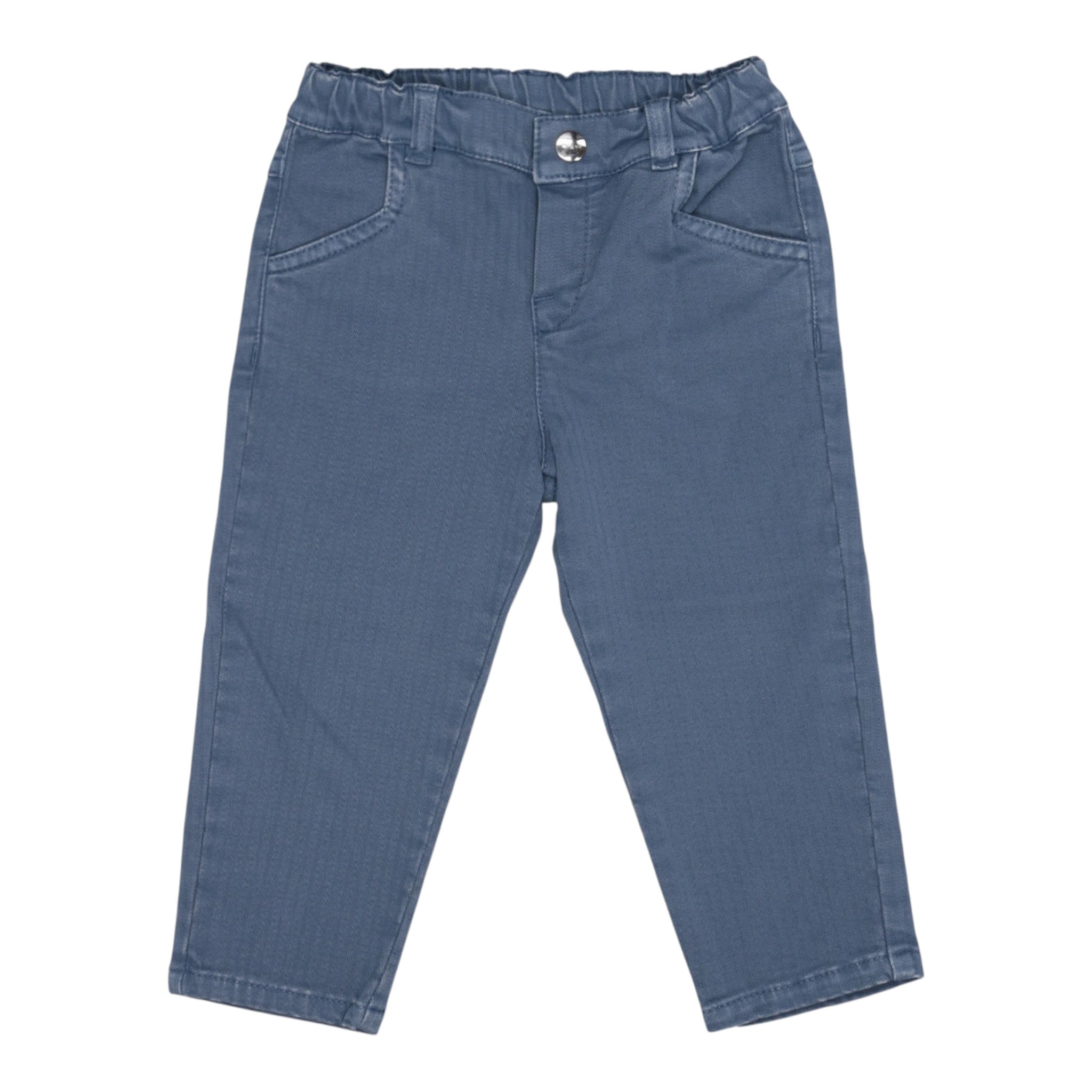 Etro Pantalone Tinta Unit con Elastico In Vita Blu per Neonato V6500G BLU ETRO 