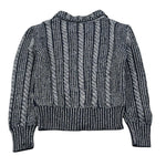 Fay Cardigan tinta unita Lurex Blu per Bambina FV9A20 BLU FAY 