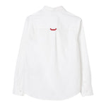 Fay Camicia tinta unita con Logo Bianco per Bambino FW5Q20 BIANCO FAY 