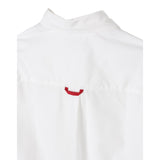 Fay Camicia tinta unita con Logo Bianco per Bambino FW5Q20 BIANCO FAY 