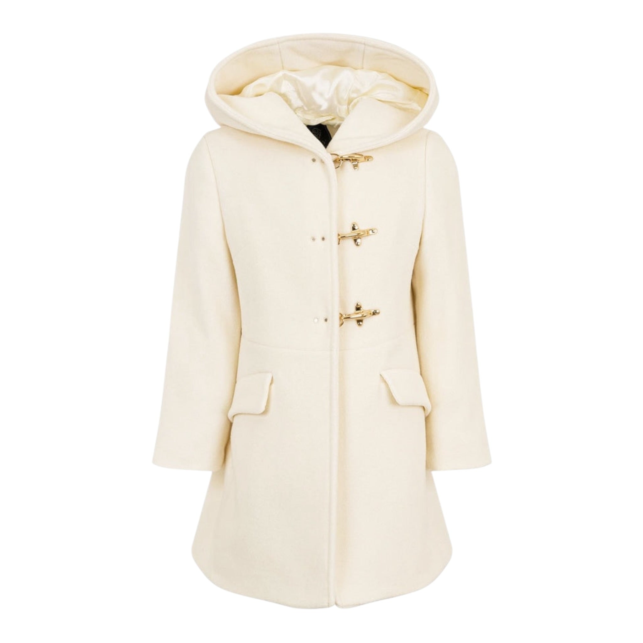Fay Cappotto tinta unita con Cappuccio Panna per Bambino FX2A00E0226 PANNA FAY 