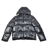 Fay Giubbino tinta unita con Cappuccio Nero per Bambino FX2A87 NERO FAY 