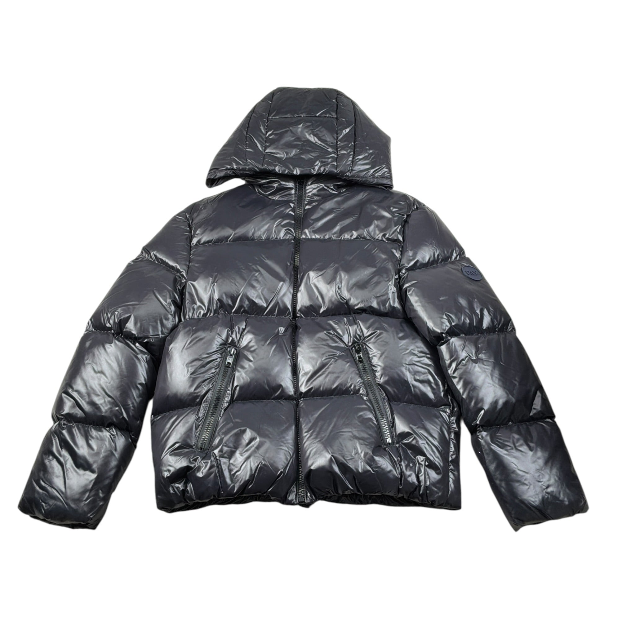 Fay Giubbino tinta unita con Cappuccio Nero per Bambino FX2A87 NERO FAY 