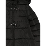 Fay Giubbino tinta unita con Cappuccio E Zip Nero per Bambino FX2B00N0397 NERO FAY 