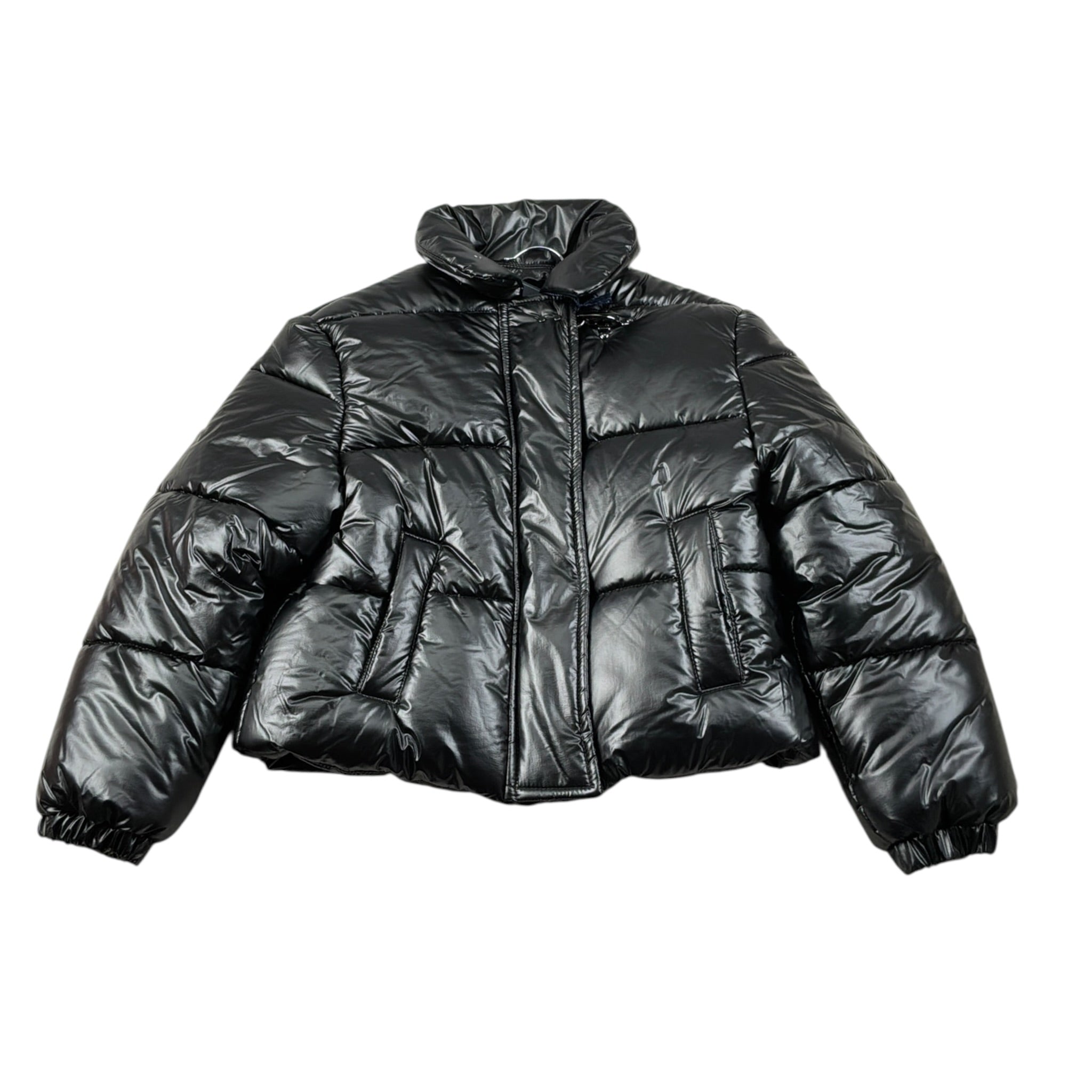 Fay Giubbino tinta unita con Zip Nero per Bambina FX2B37 NERO FAY 