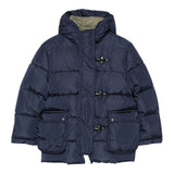 Fay Giubbino tinta unita con Zip E Cappuccio Blu per Bambino FX2P00N0118 BLU FAY 