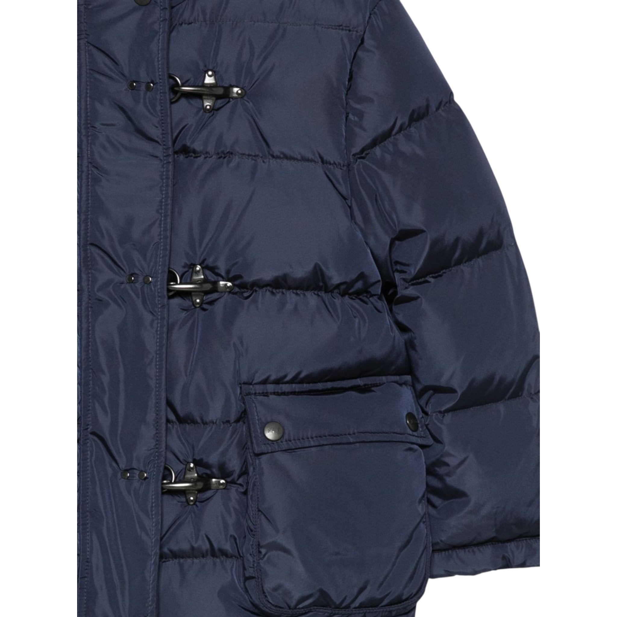 Fay Giubbino tinta unita con Cappuccio Blu per Bambino FX2P00X BLU FAY 