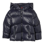 Fay Giubbino tinta unita con Zip E Cappuccio Blu per Bambino FX2P57 BLU FAY 