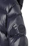 Fay Giubbino tinta unita con Zip E Cappuccio Blu per Bambino FX2P57 BLU FAY 