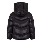 Fay Giubbino tinta unita con Zip E Cappuccio Nero per Bambino FX2P57 NERO FAY 