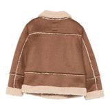 Fay Giubbino tinta unita con Pelliccia Modello Montone Marrone per Bambino FX2Q47H0066 MARRONE FAY 