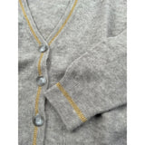 Fay Cardigan tinta unita con Profili In Contrasto Beige per Bambina FX9A10 BEIGE FAY 