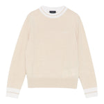 Fay Maglia Girocollo tinta unita con Logo Beige per Bambino FX9P30 BEIGE FAY 