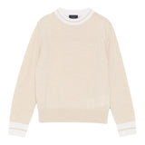 Fay Maglia Girocollo tinta unita con Logo Beige per Bambino FX9P30 BEIGE FAY 