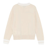 Fay Maglia Girocollo tinta unita con Logo Beige per Bambino FX9P30 BEIGE FAY 