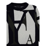 Fay Maglia Girocollo tinta unita con Logo Blu per Bambino FX9P50X BLU FAY 