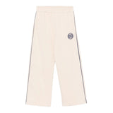 Fendi Pantalone tinta unita con Profili In Contrasto Modello Tuta Beige per Bambina JUF126 BEIGE FENDI 