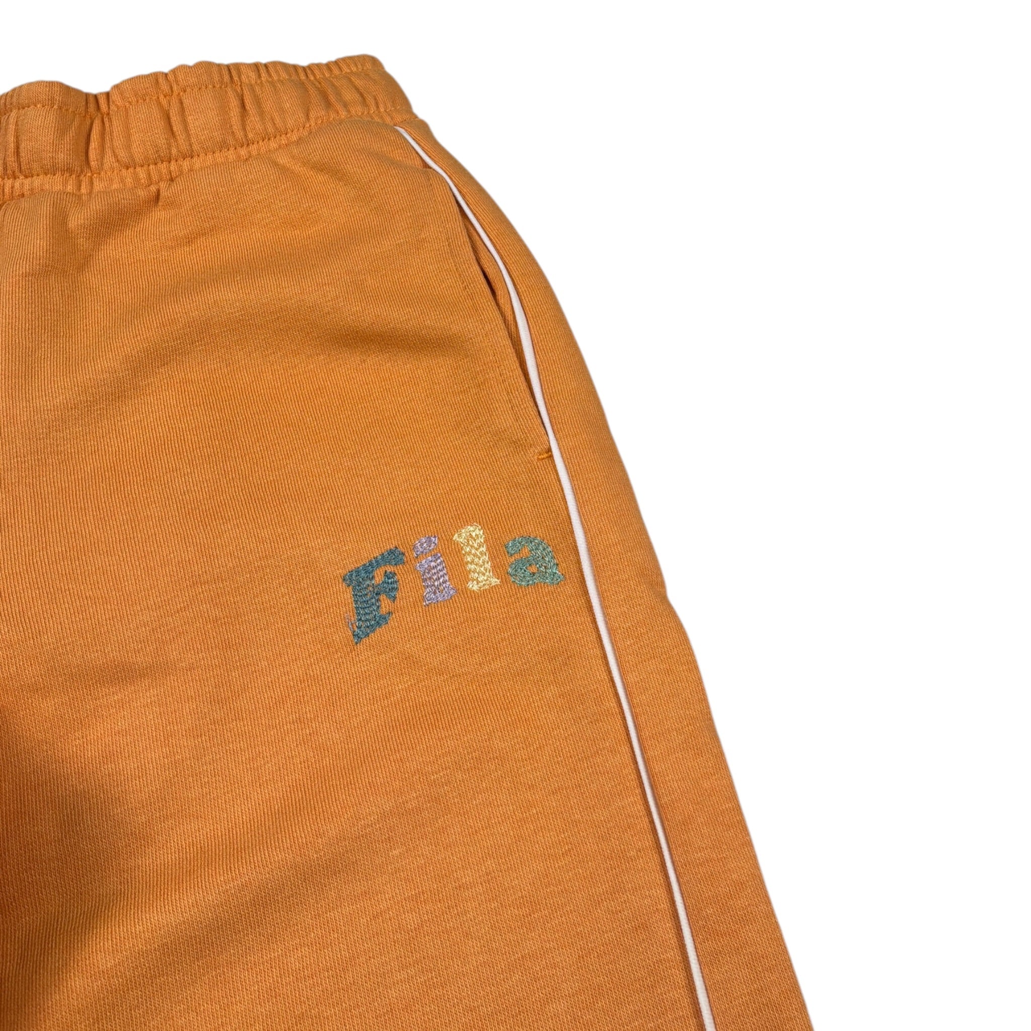 Fila Pantalone Tuta tinta unita con Logo Arancione per Bambina FAK0267 ARANCIONE FILA 
